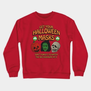 Silver Shamrock Halloween masks Crewneck Sweatshirt